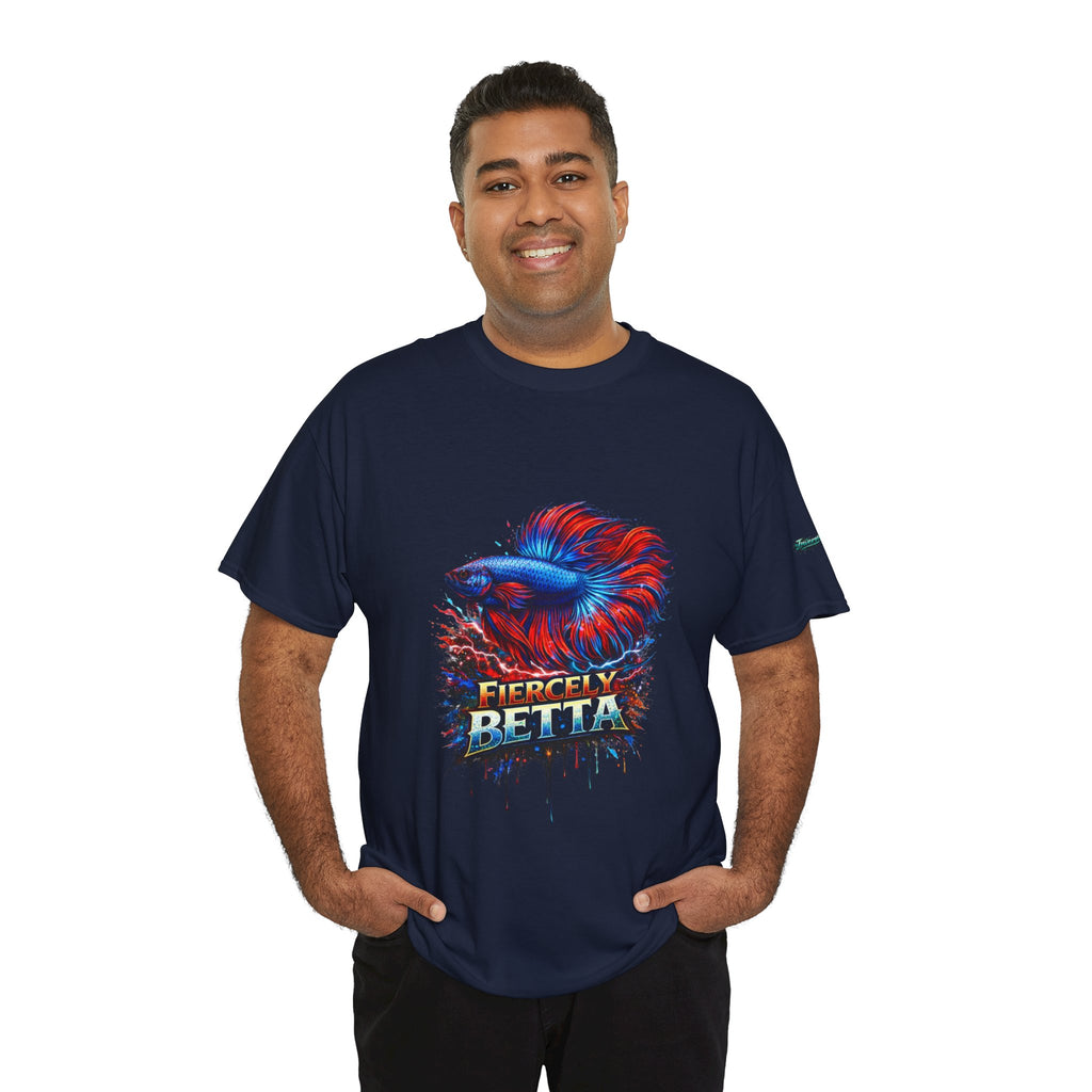 Betta Fish T-Shirt — Fiercely Betta Colorful Aquarium Fish Tee