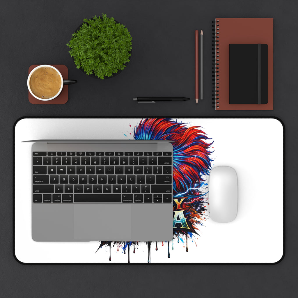 Betta Fish Desk Mat — 'Fiercely Betta' Colorful Aquarium Mouse Pad
