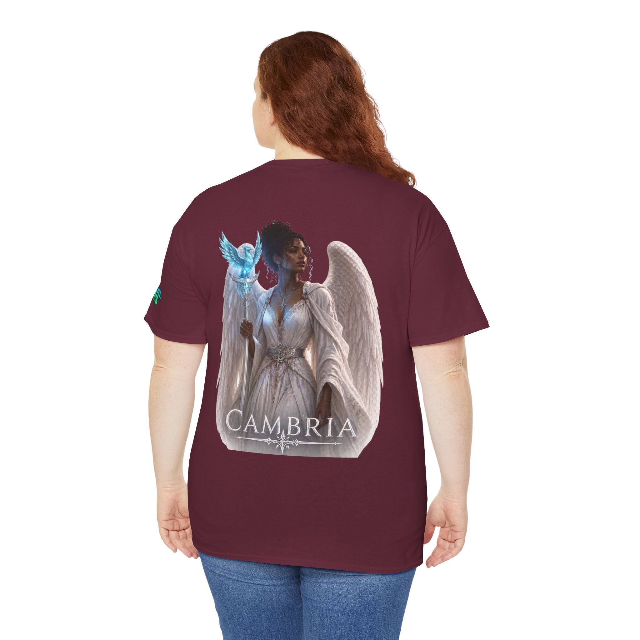 The Eternal Wars Graphic Tee – "Cambria" Winged Warrior Shirt