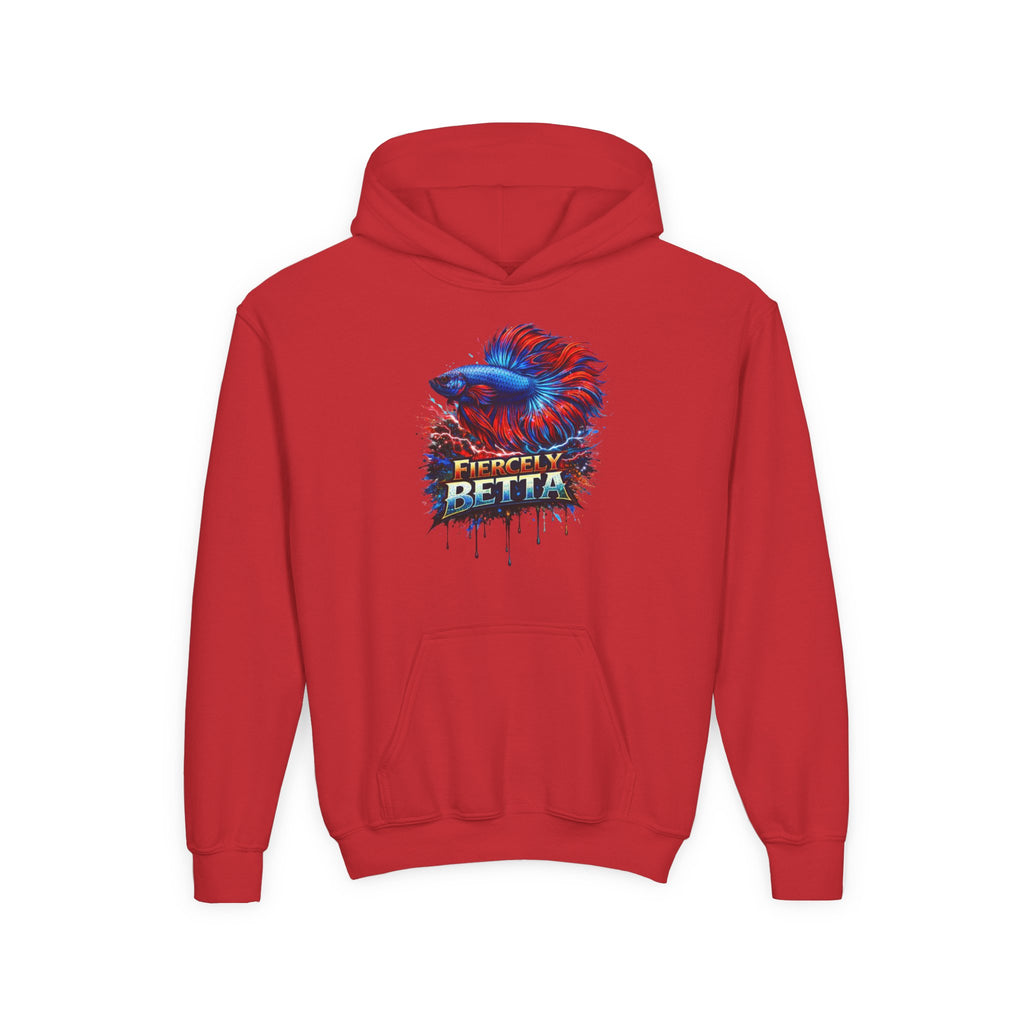 Fiercely Betta – Kids "Neon Flare" Fleece Hoodie