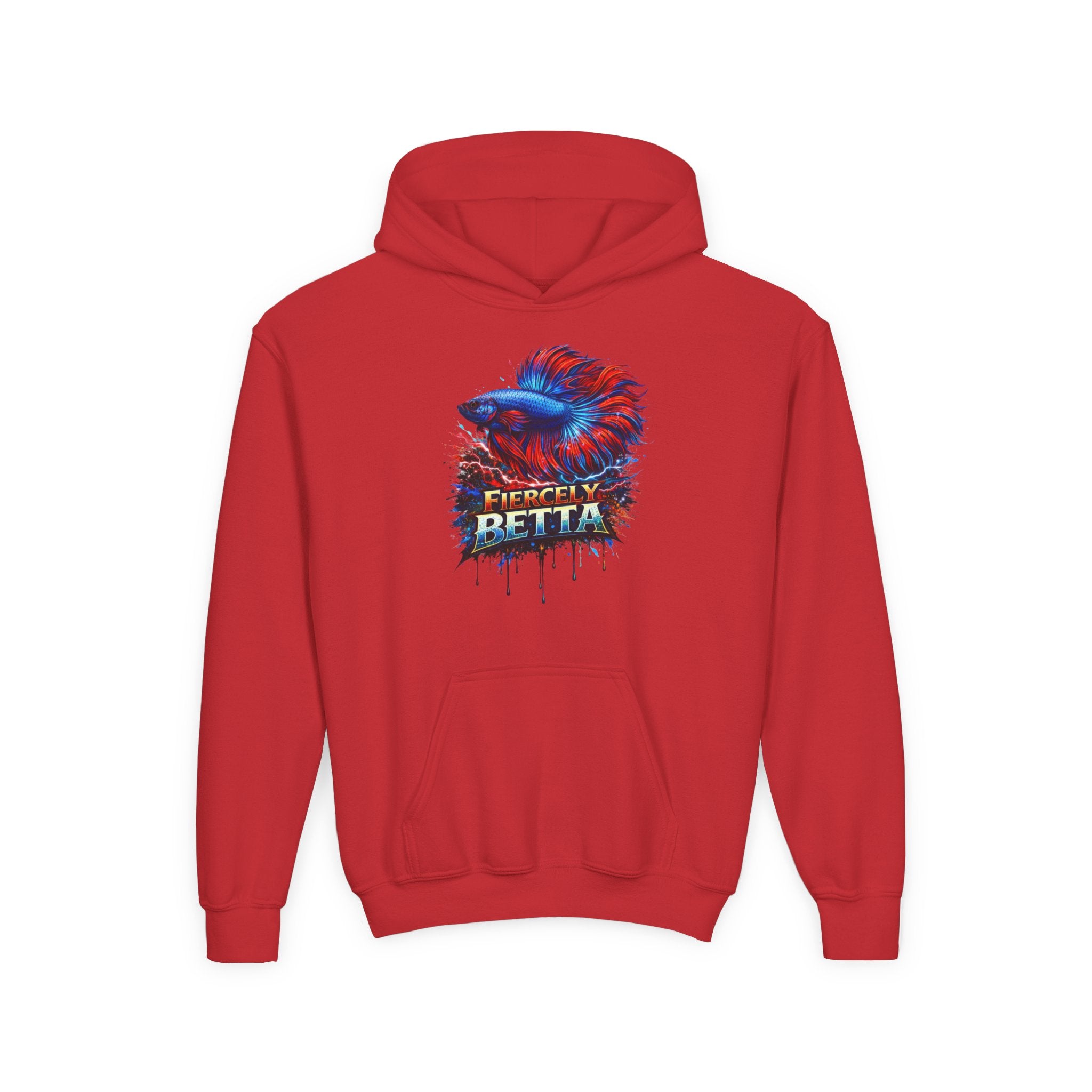 Fiercely Betta – Kids "Neon Flare" Fleece Hoodie