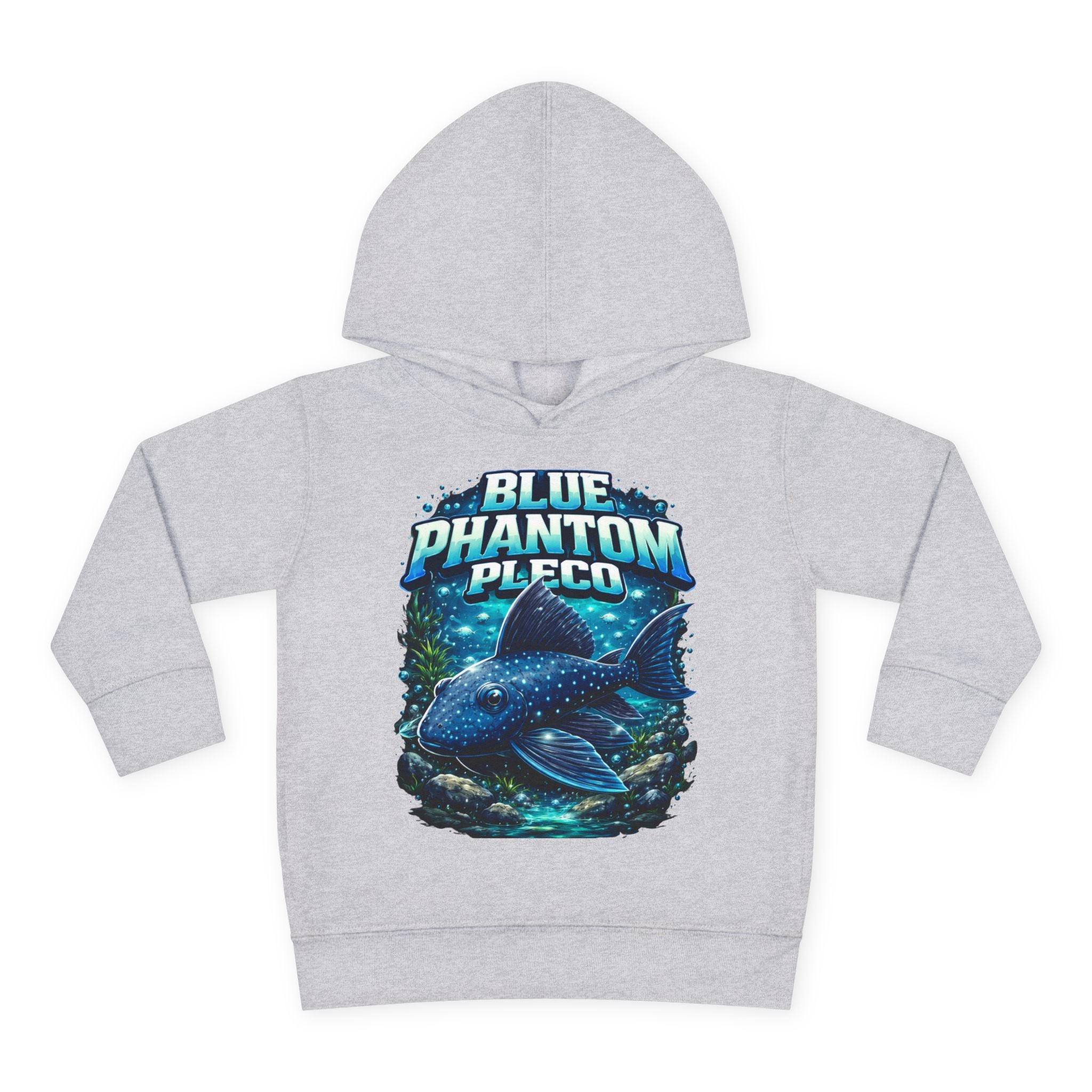 Toddler Hoodie — 'Blue Phantom Pleco' Cute Aquarium Fish Pullover
