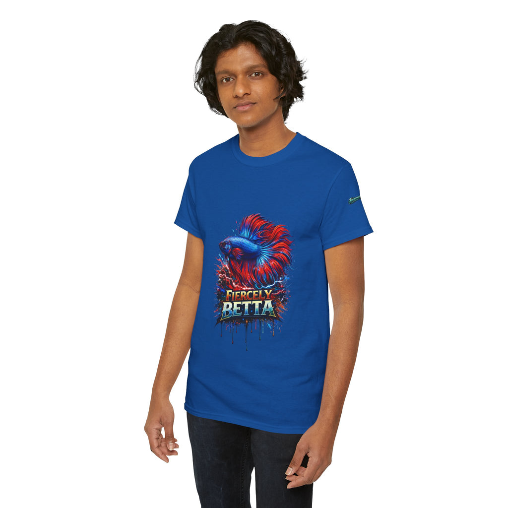 Betta Fish T-Shirt — Fiercely Betta Colorful Aquarium Fish Tee