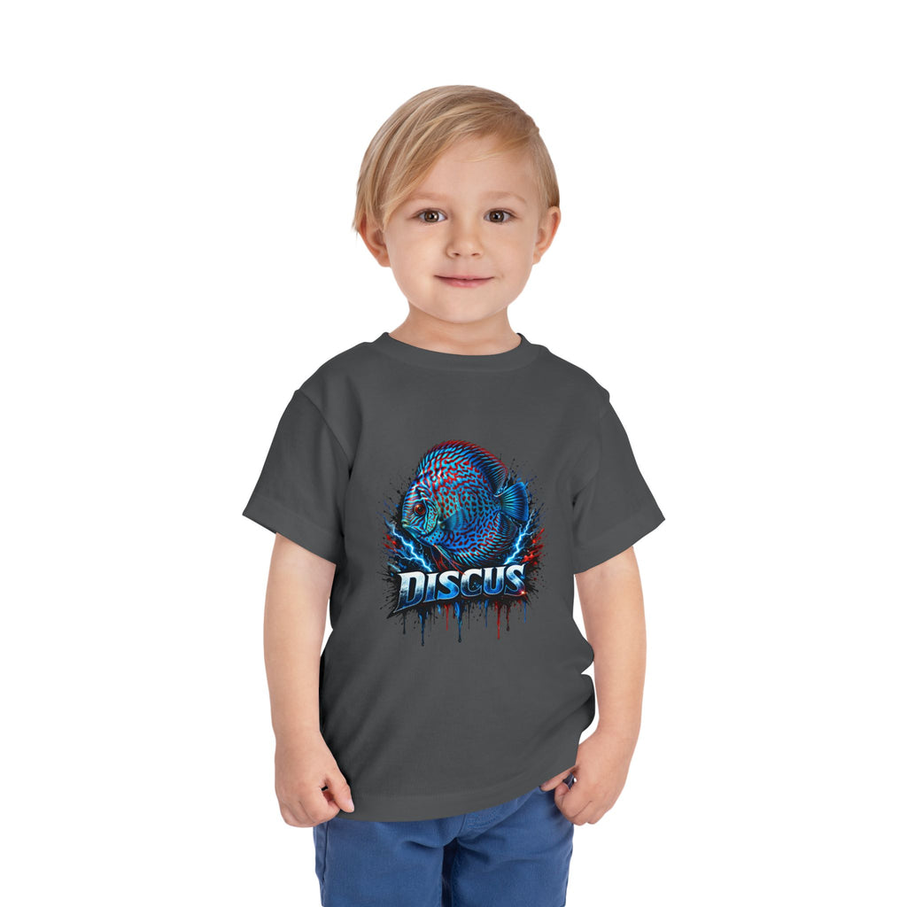Toddler Tee - Colorful Discus Fish Graphic "Discus"