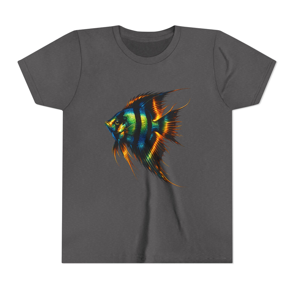 Angelfish Youth Tee – Colorful Aquarium Fish Graphic Shirt for Kids