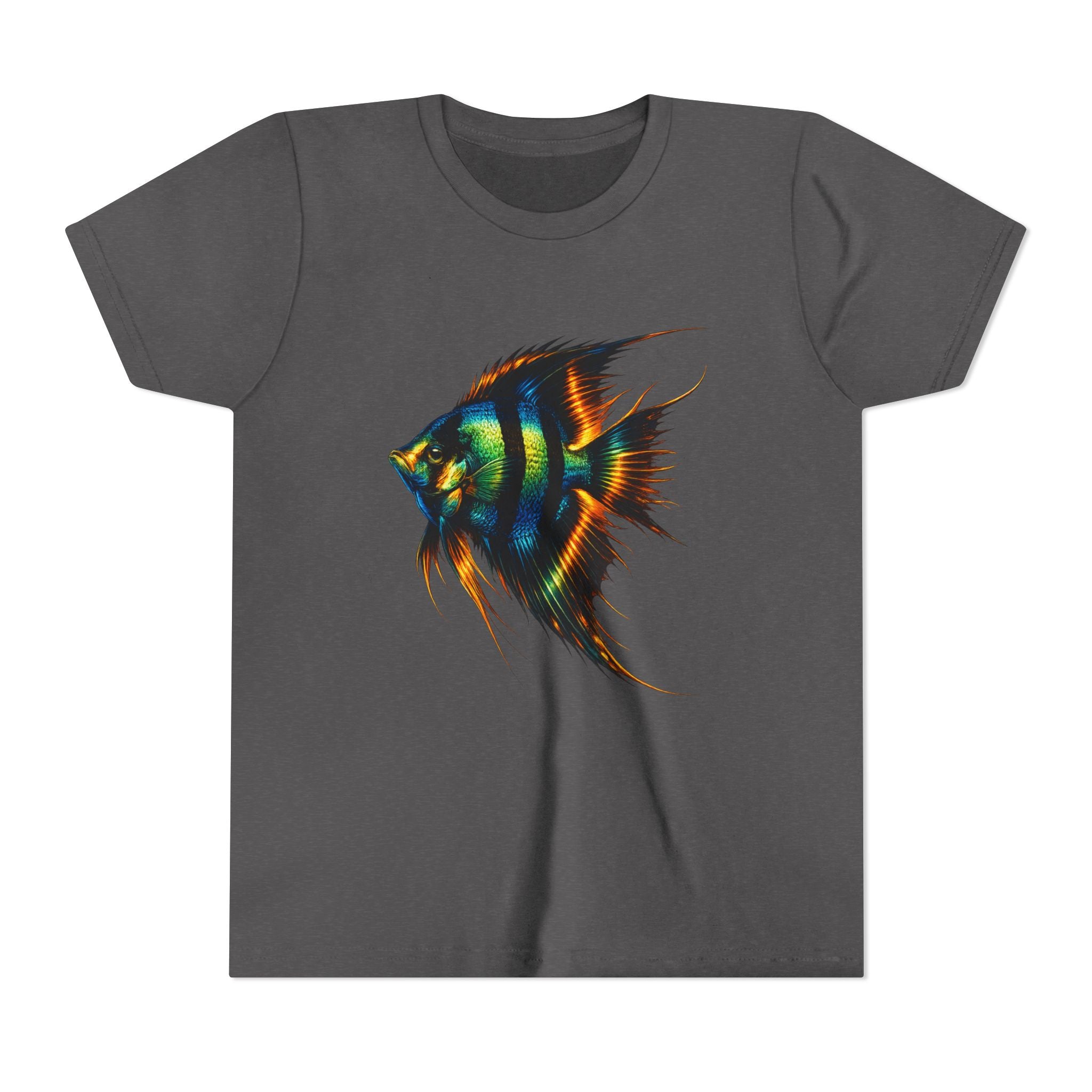 Angelfish Youth Tee – Colorful Aquarium Fish Graphic Shirt for Kids
