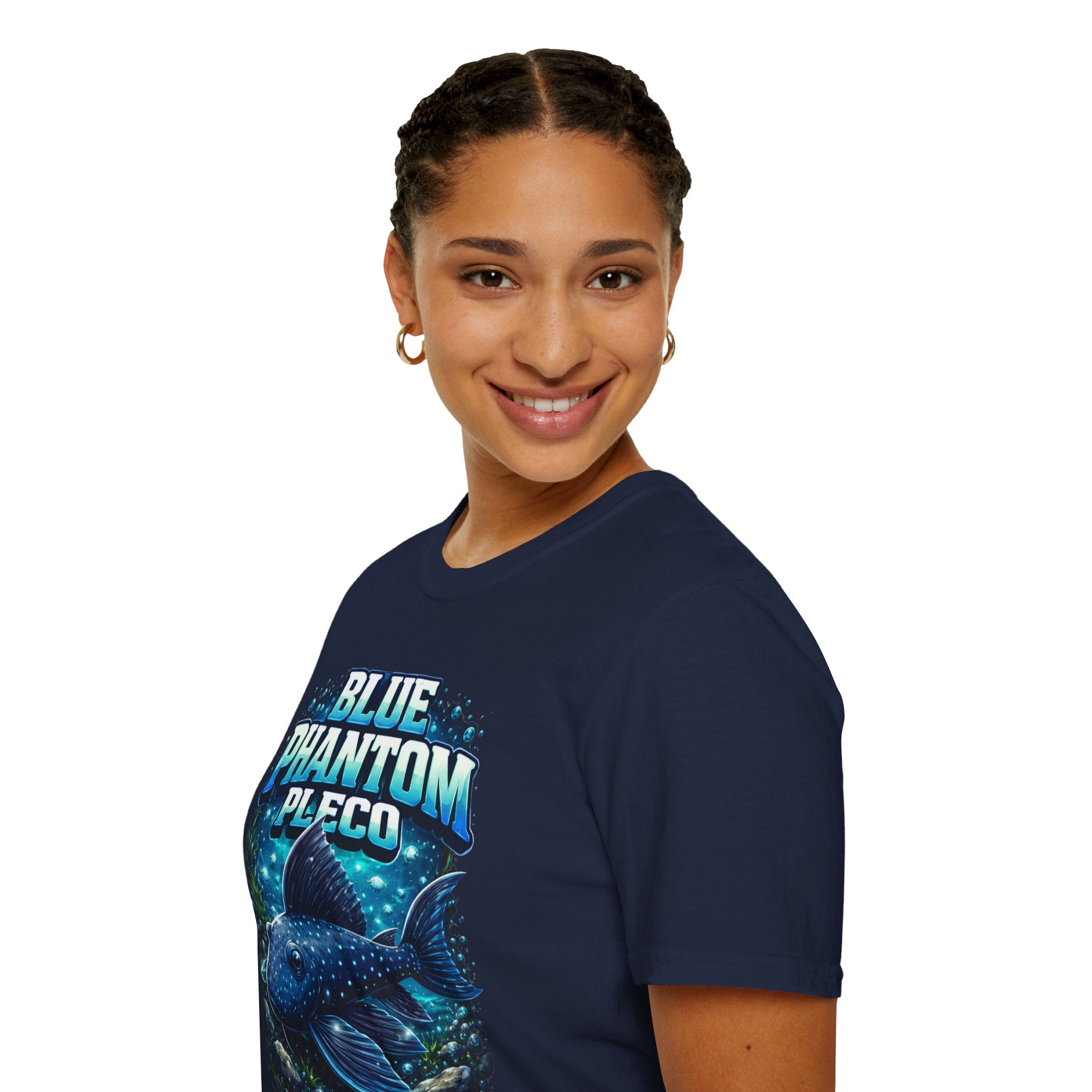 Blue Phantom Pleco T-Shirt — Graphic Aquarium Fish Tee