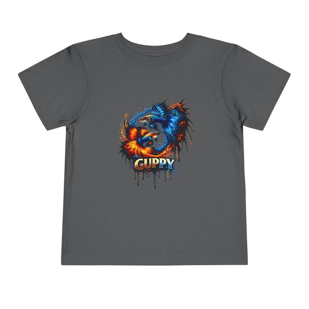 Fire & Ice Guppy – Toddler "Neon Flare" Premium Tee