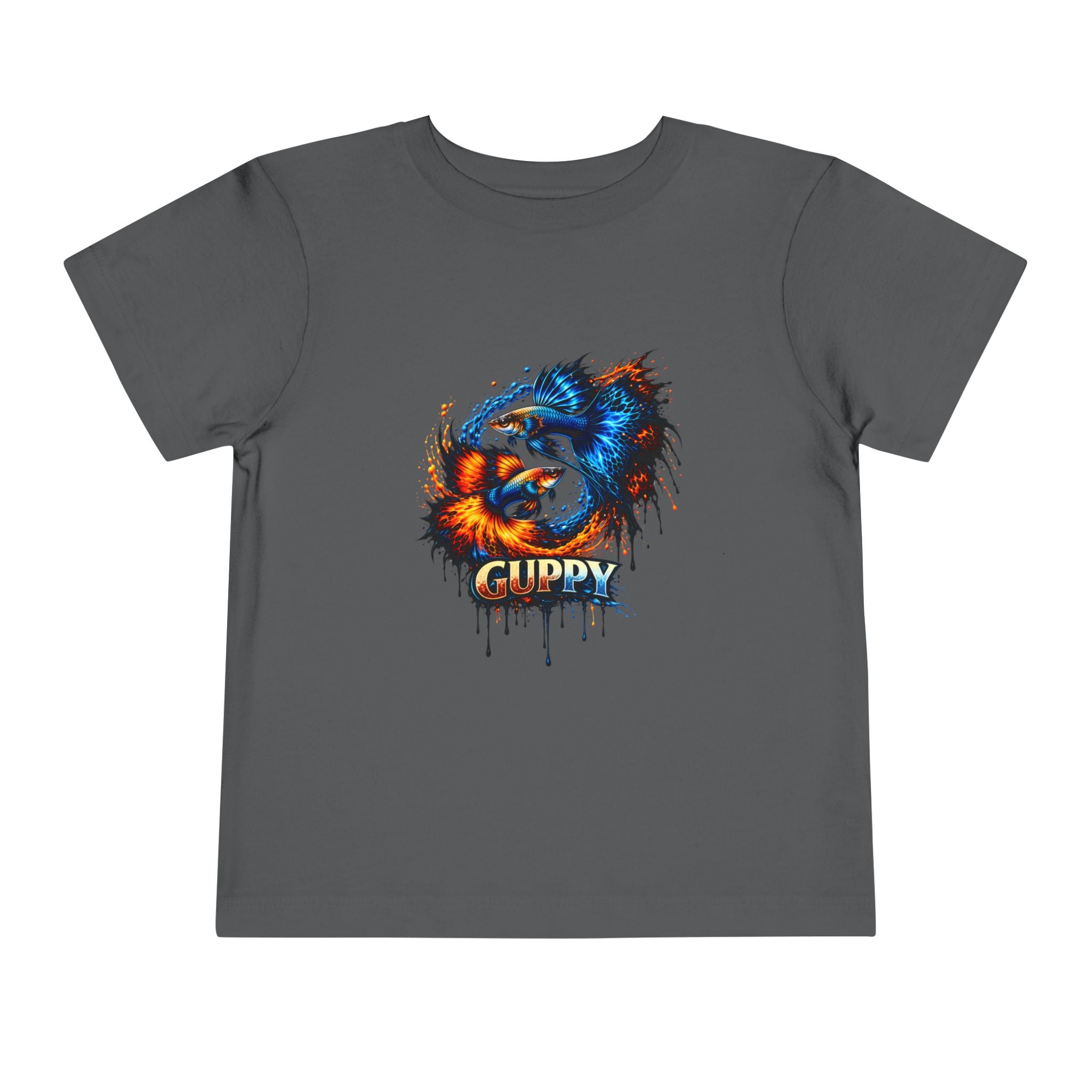 Fire & Ice Guppy – Toddler "Neon Flare" Premium Tee