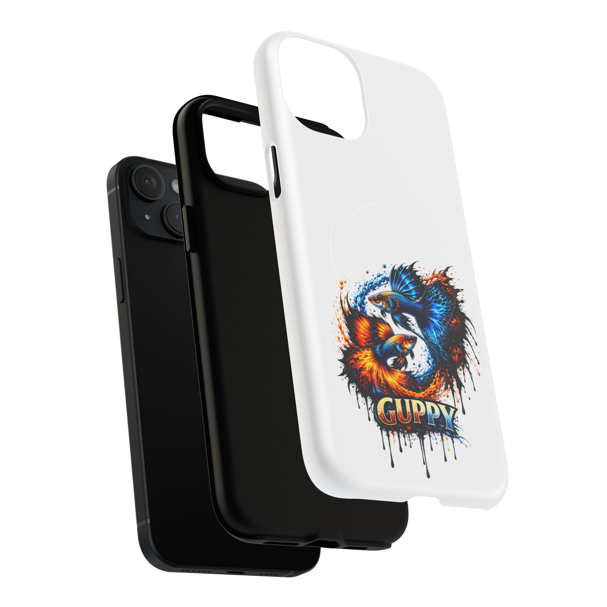 Fire & Ice Guppy – "Neon Flare" Magnetic Impact Case