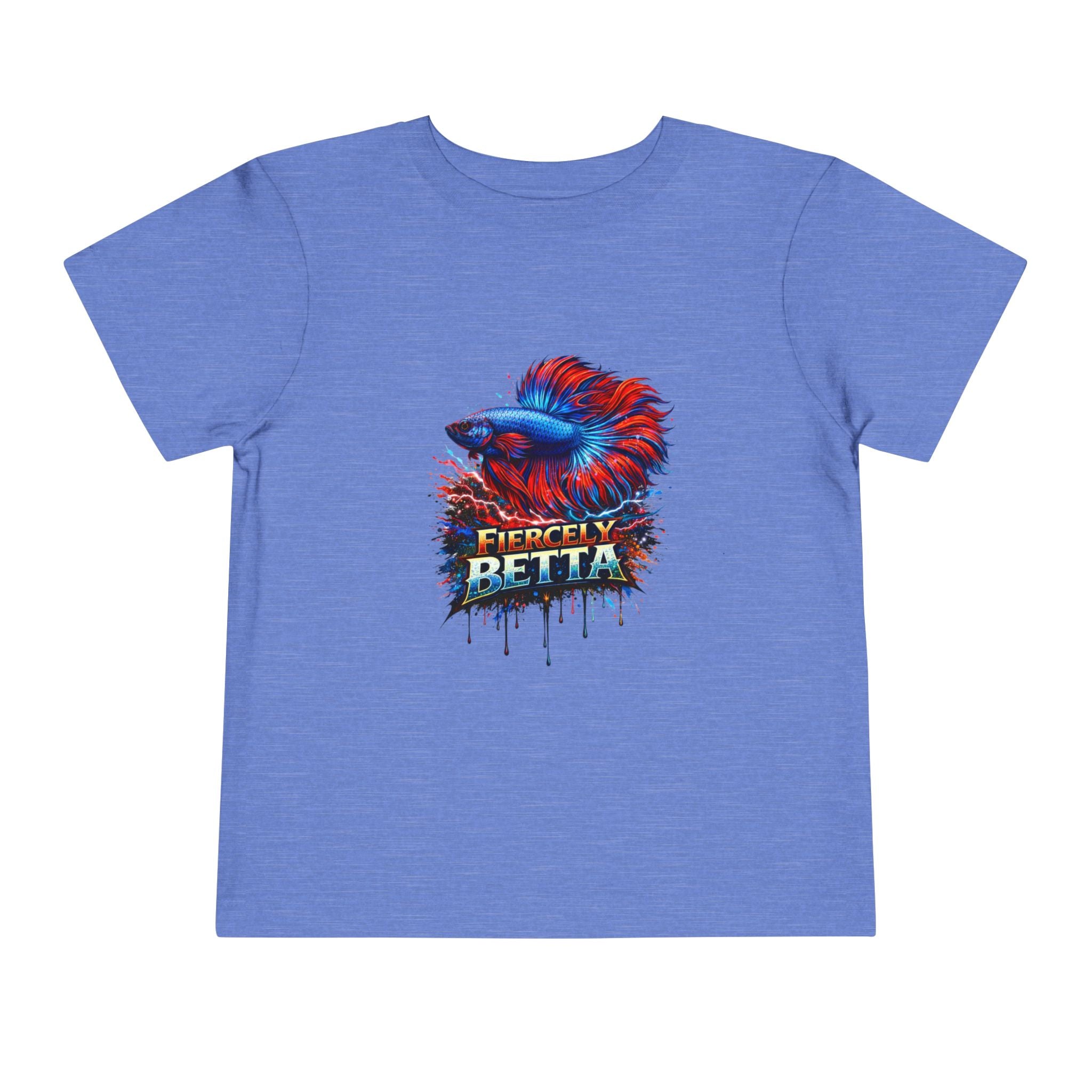 Toddler Tee - 'Fierce Betta' Colorful Betta Fish Graphic Shirt for Kids