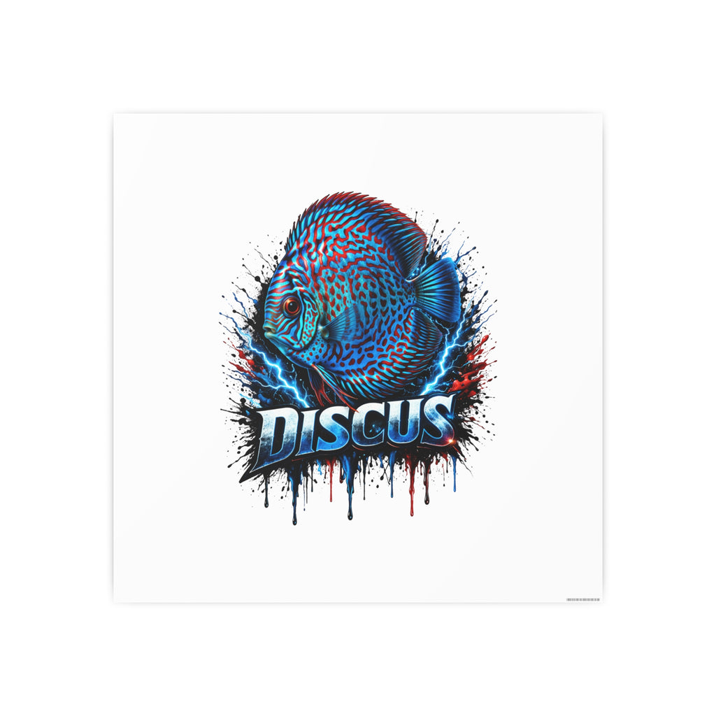 Discus Fish Art Poster — Vibrant Aquarium Wall Print