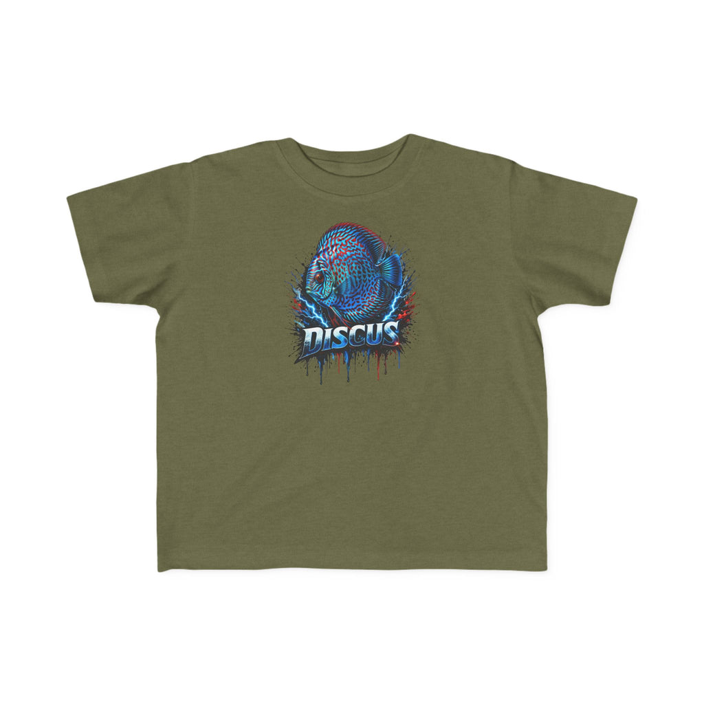 Discus Fish Toddler Tee — Colorful Aquarium Graphic Shirt