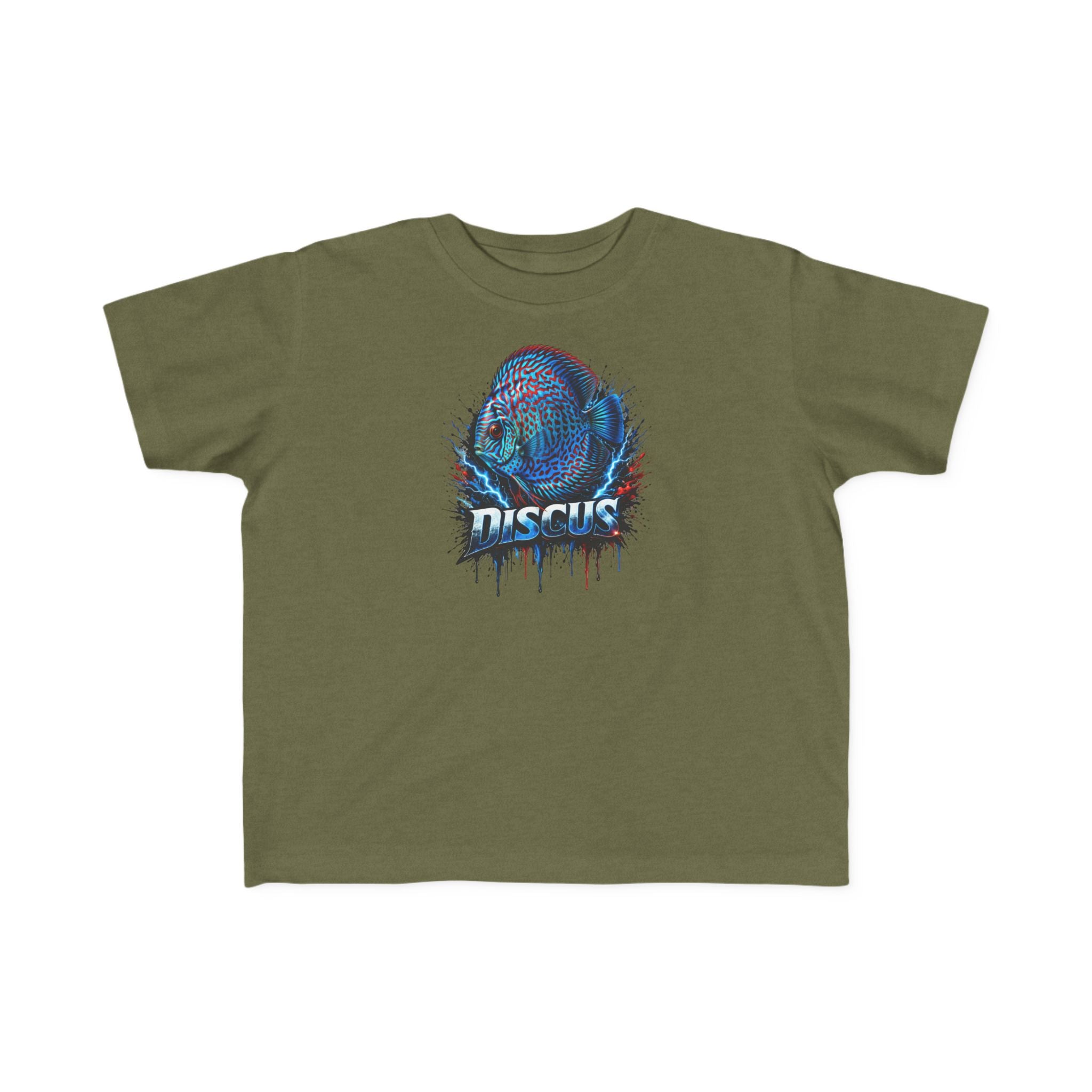 Discus Fish Toddler Tee — Colorful Aquarium Graphic Shirt