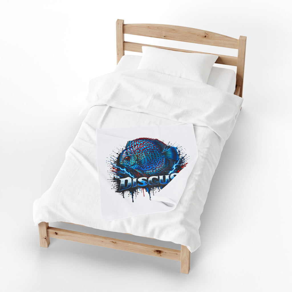 Electric Discus – Premium "Lightning" Velveteen Blanket