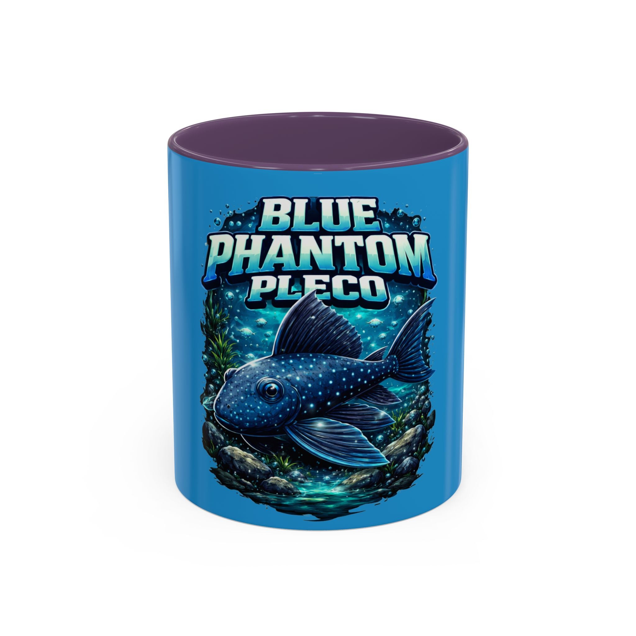 Blue Phantom Pleco Accent Coffee Mug – Aquarium Fish Lover Gift (11/15oz)