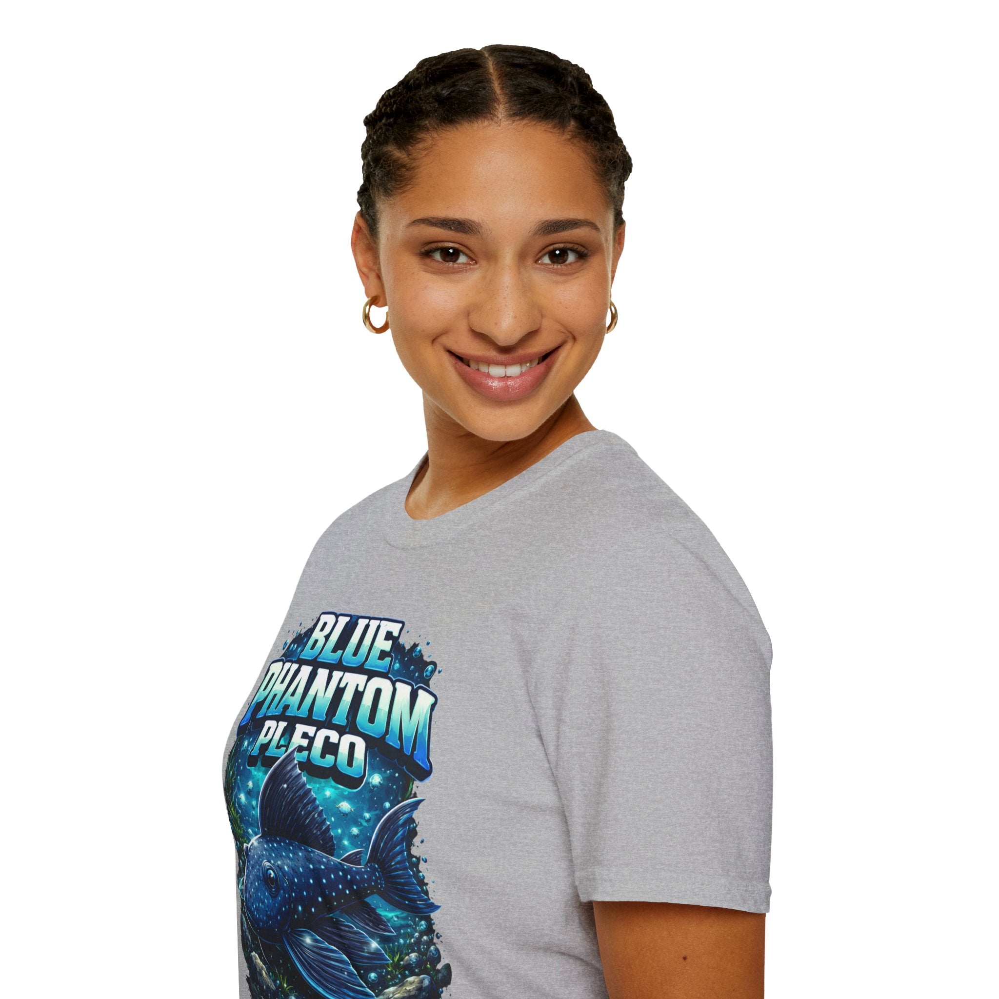 Blue Phantom Pleco T-Shirt — Graphic Aquarium Fish Tee