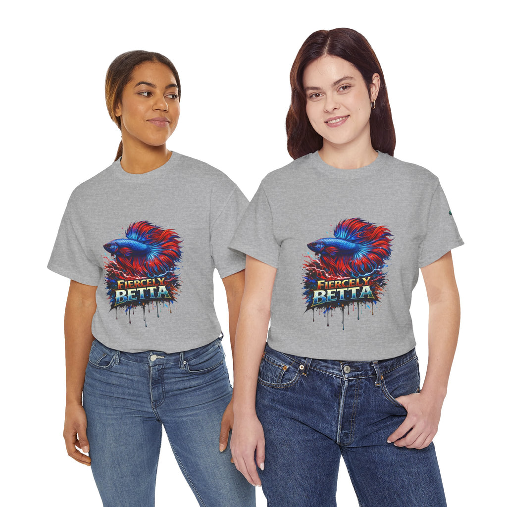 Betta Fish T-Shirt — Fiercely Betta Colorful Aquarium Fish Tee