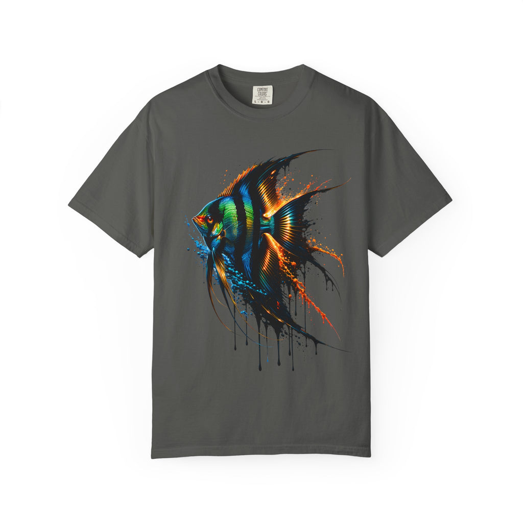 Vibrant Drip Angelfish Graphic Tee