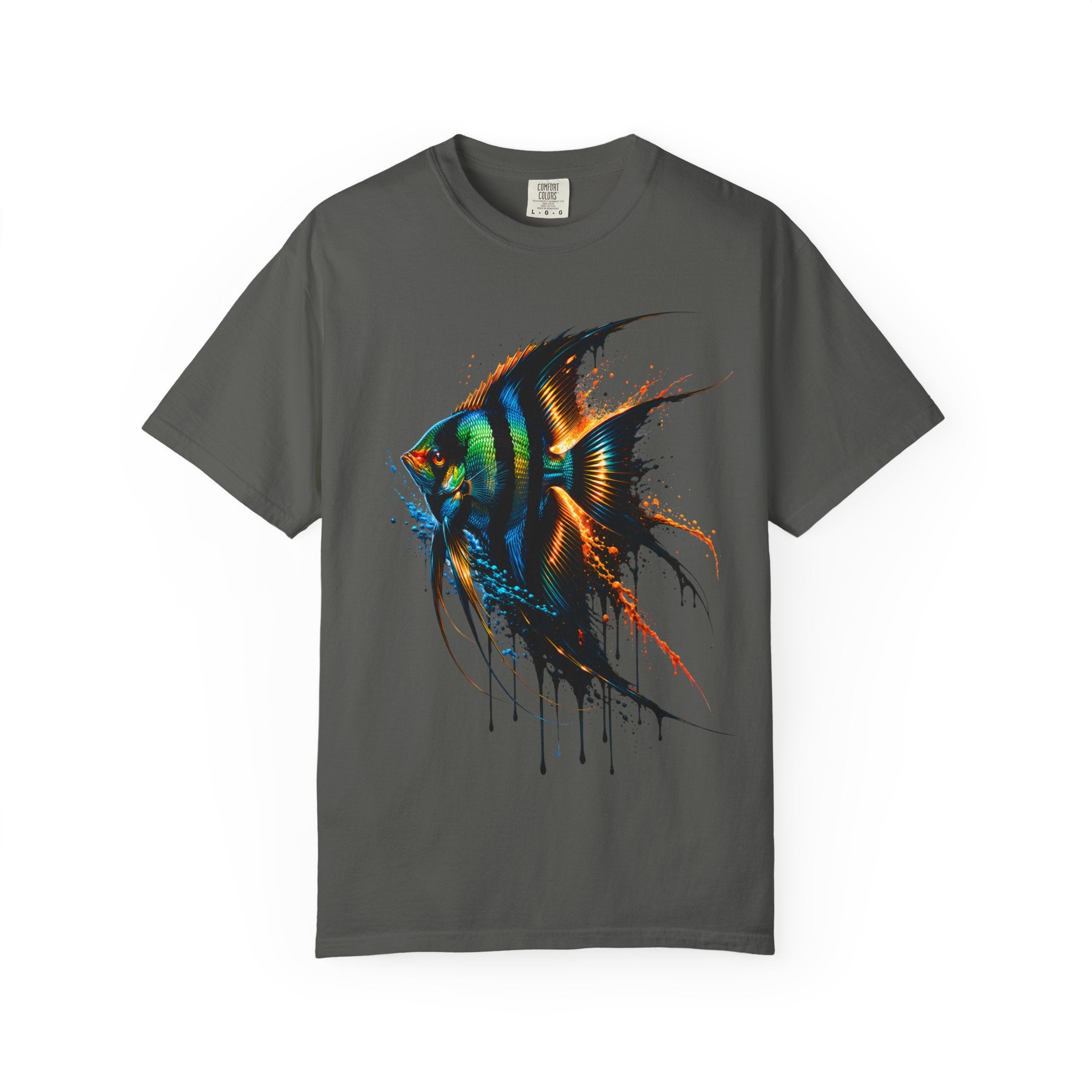 Vibrant Drip Angelfish Graphic Tee