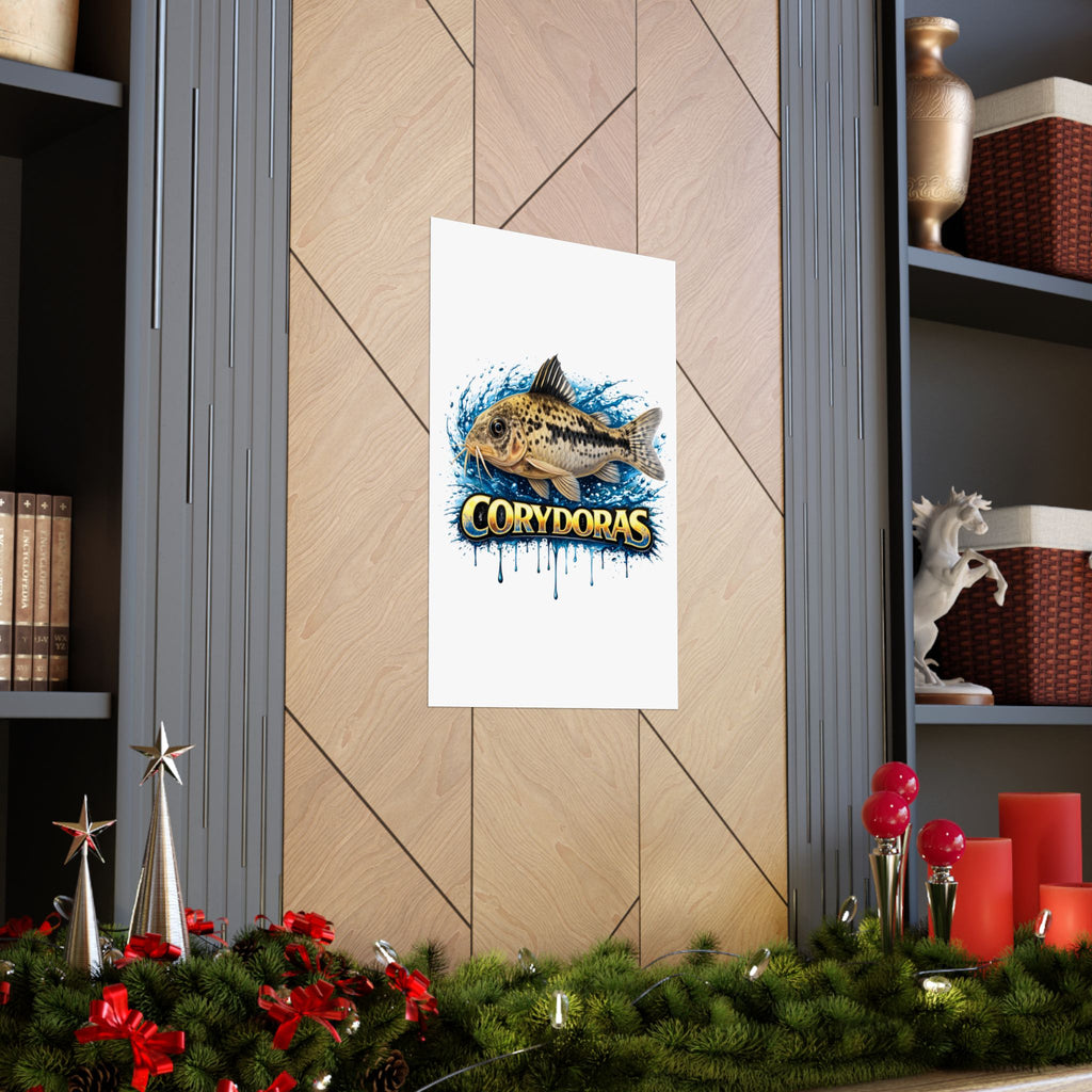 Corydoras Fish Matte Poster — Aquarium Lover Wall Art