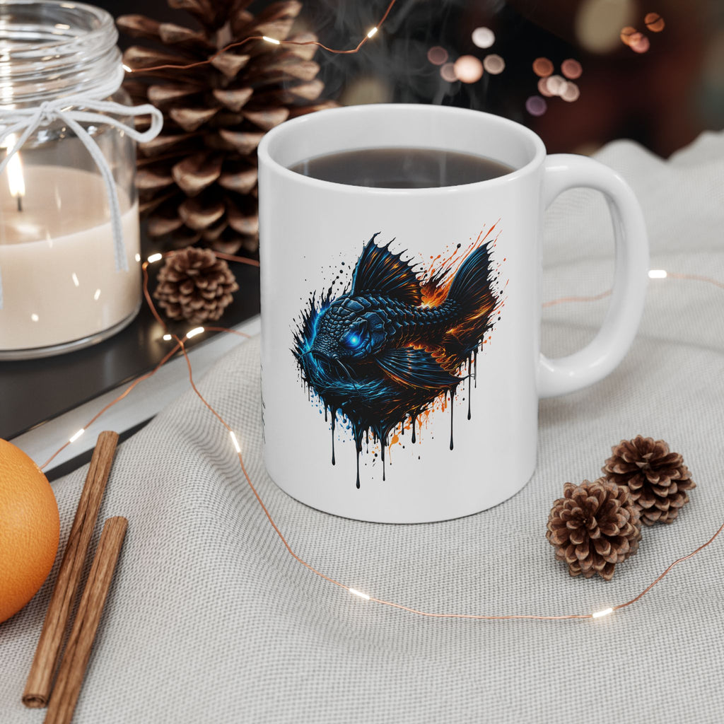 Armored Pleco – Premium "Deep Glow" Ceramic Mug Coffee Cup (11oz/15oz)
