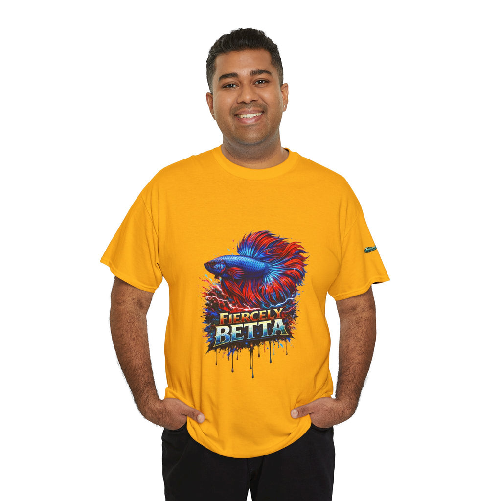 Betta Fish T-Shirt — Fiercely Betta Colorful Aquarium Fish Tee