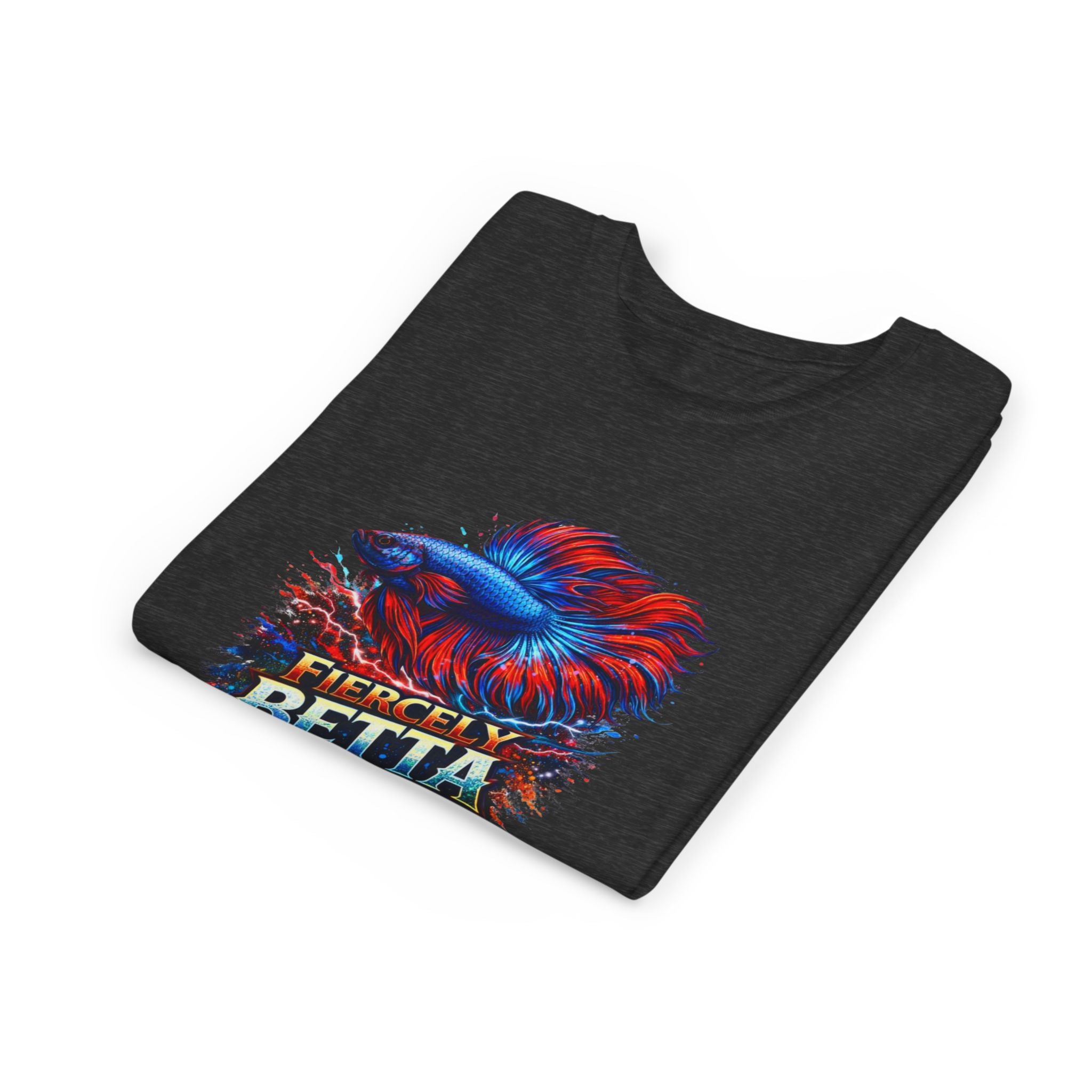 Fiercely Betta Youth Tee - Colorful Betta Fish Graphic Shirt