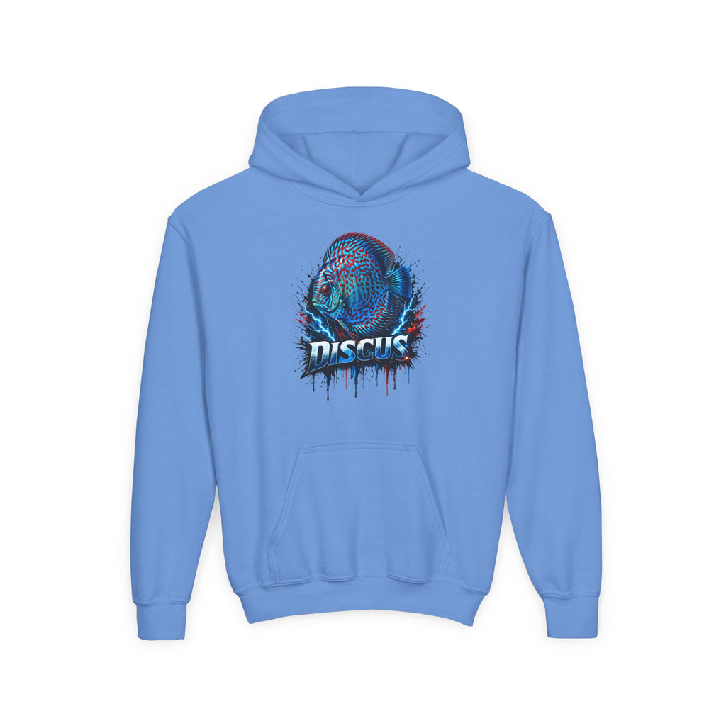 Youth Hoodie — Colorful Discus Fish Graphic Pullover