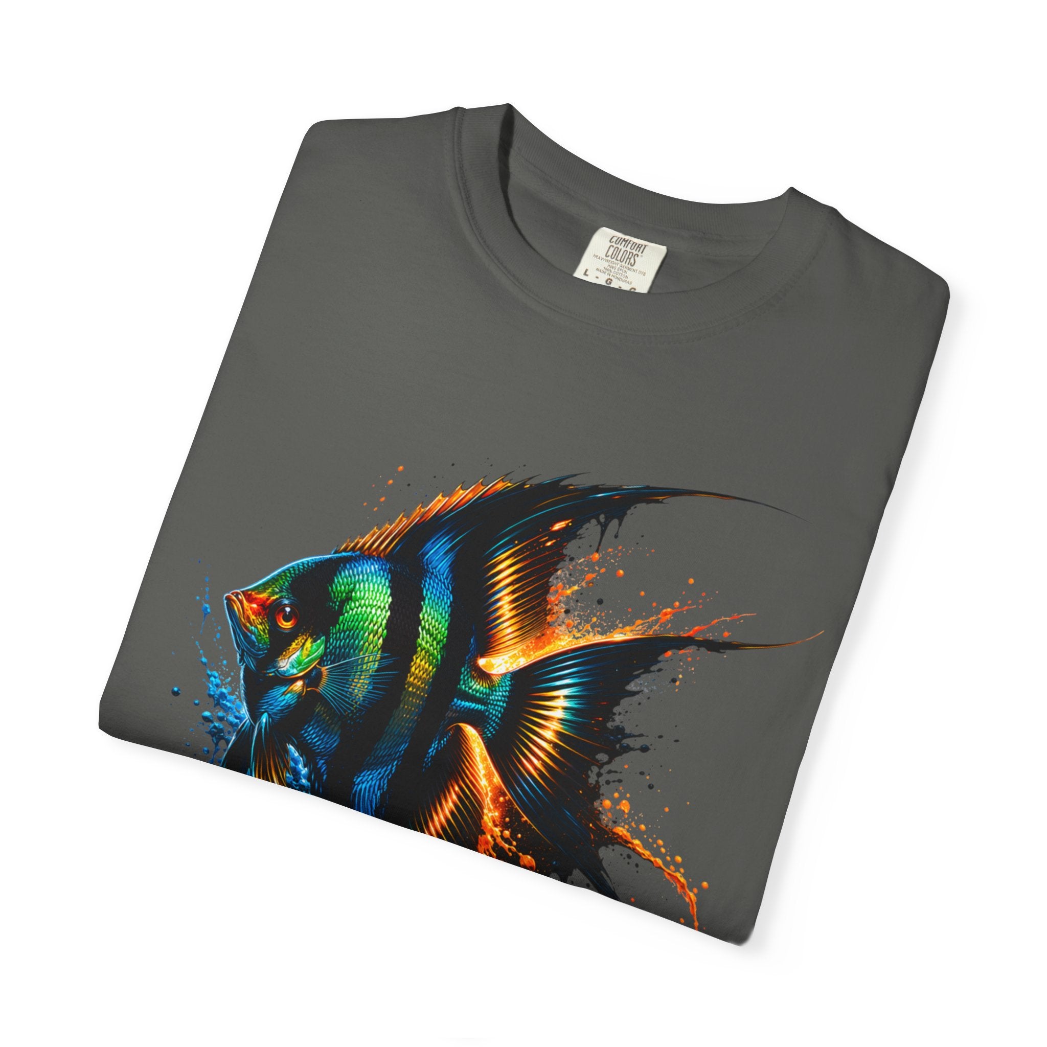 Vibrant Drip Angelfish Graphic Tee