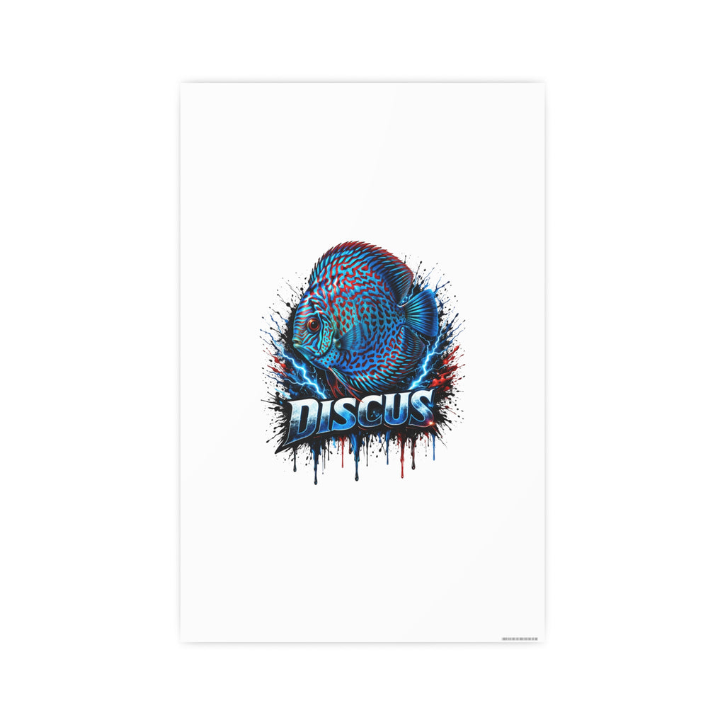 Discus Fish Art Poster — Vibrant Aquarium Wall Print