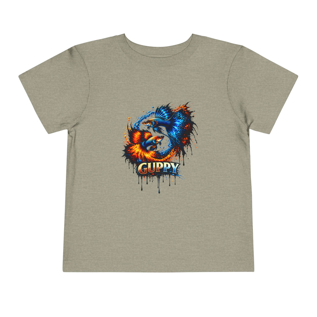 Fire & Ice Guppy – Toddler "Neon Flare" Premium Tee