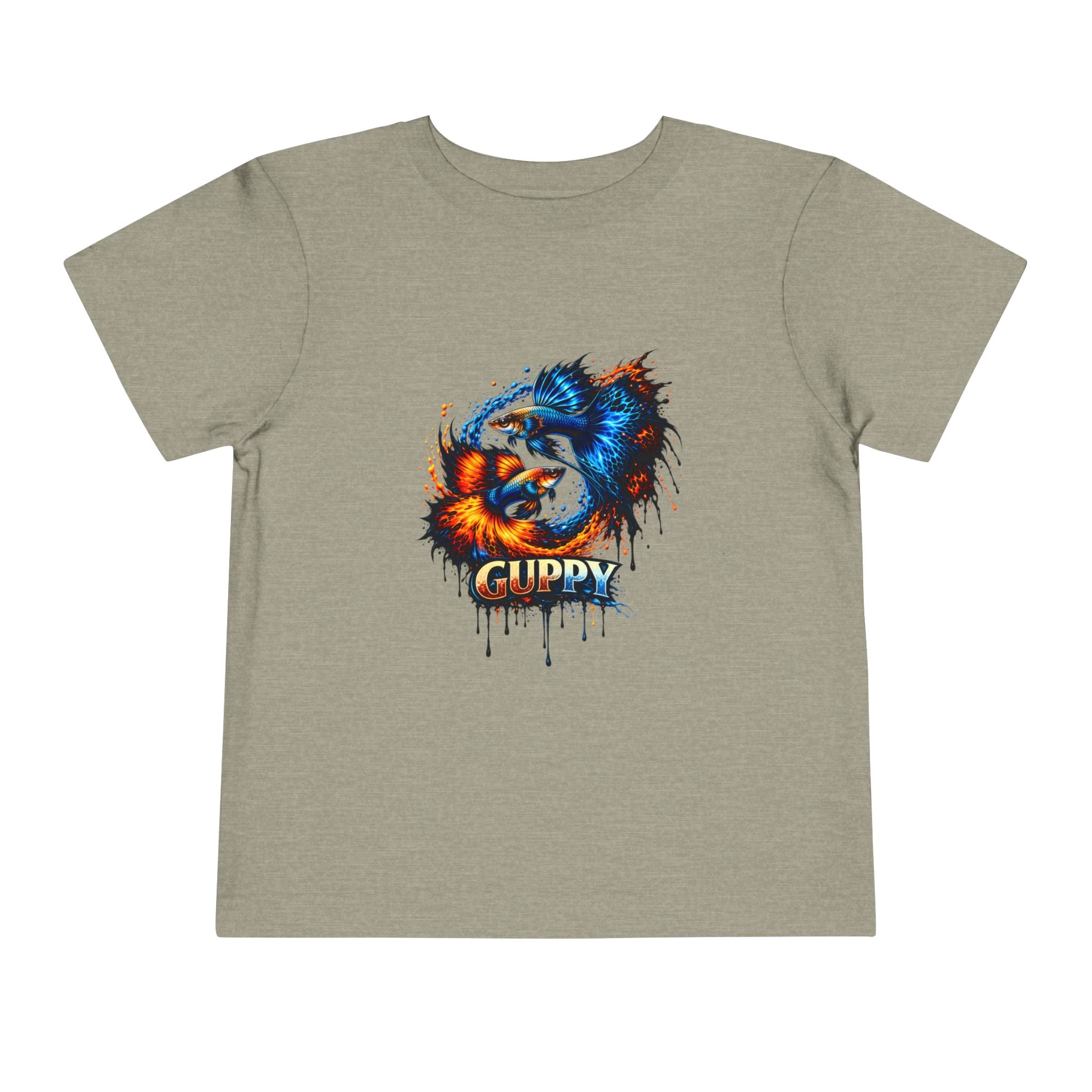 Fire & Ice Guppy – Toddler "Neon Flare" Premium Tee