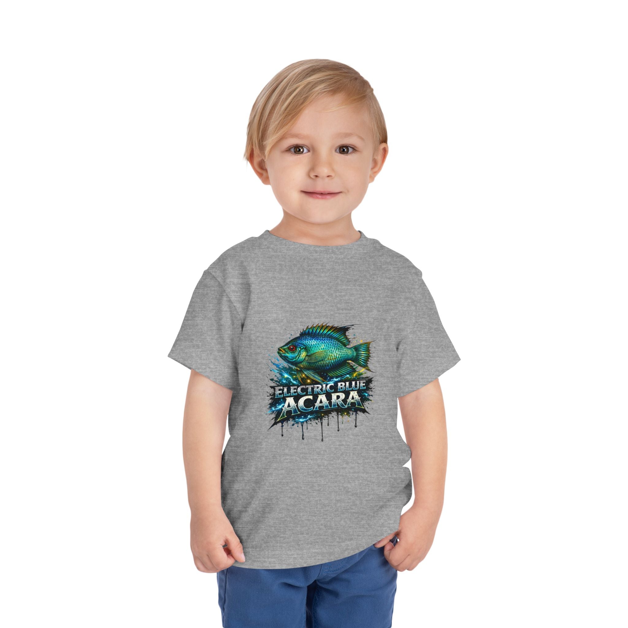 Electric Blue Acara – Toddler Graphic Tee