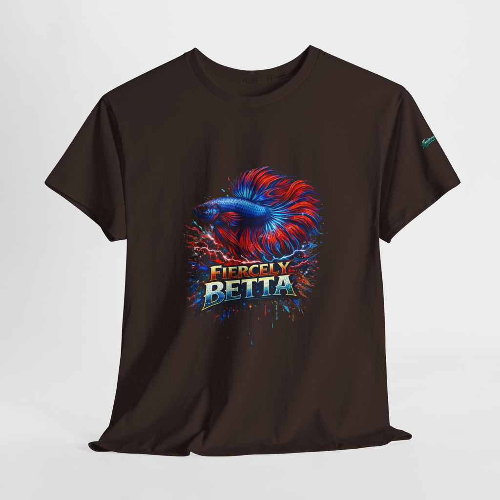 Betta Fish T-Shirt — Fiercely Betta Colorful Aquarium Fish Tee