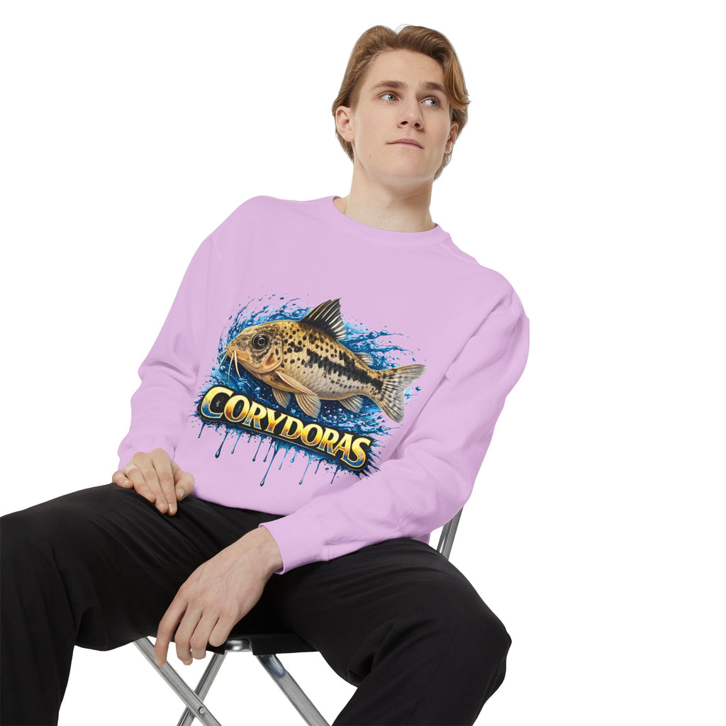 Corydoras Fish Sweatshirt — Aquatic Aquarium Catfish Graphic Crewneck
