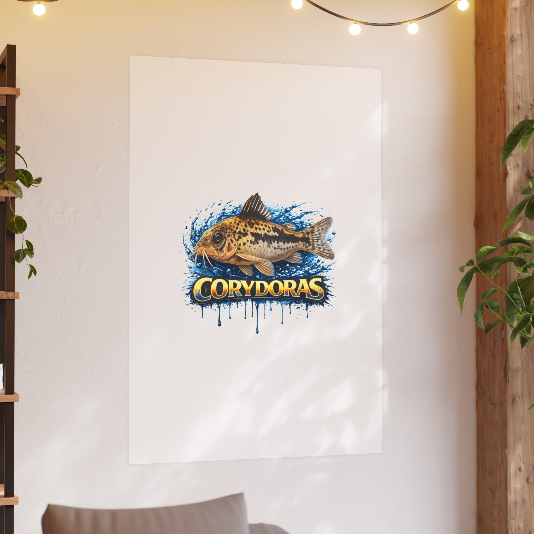 Corydoras Fish Poster — Decorative Aquarium Art Print (Satin/Matte)