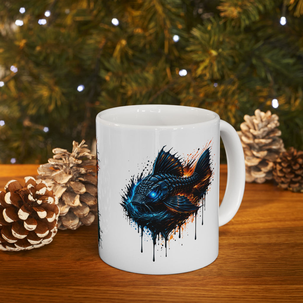 Armored Pleco – Premium "Deep Glow" Ceramic Mug Coffee Cup (11oz/15oz)