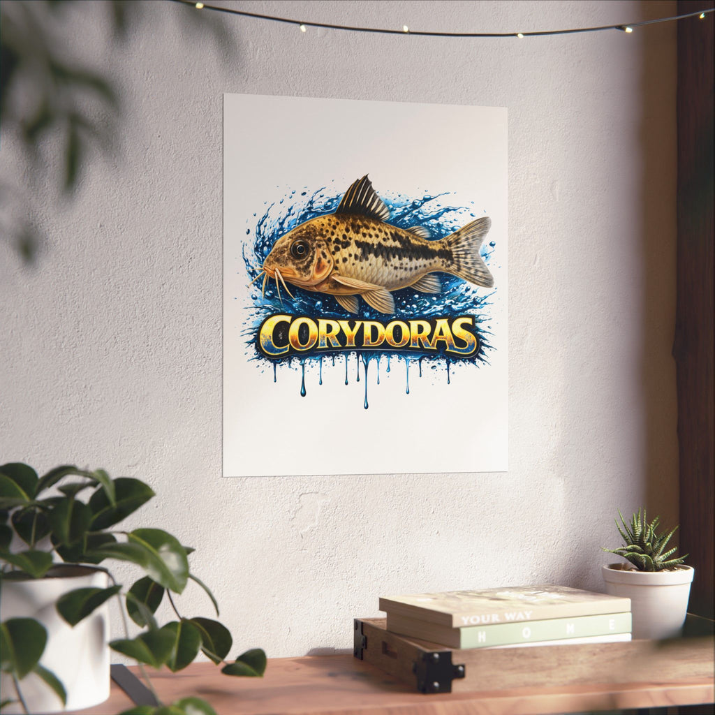 Corydoras Fish Matte Poster — Aquarium Lover Wall Art