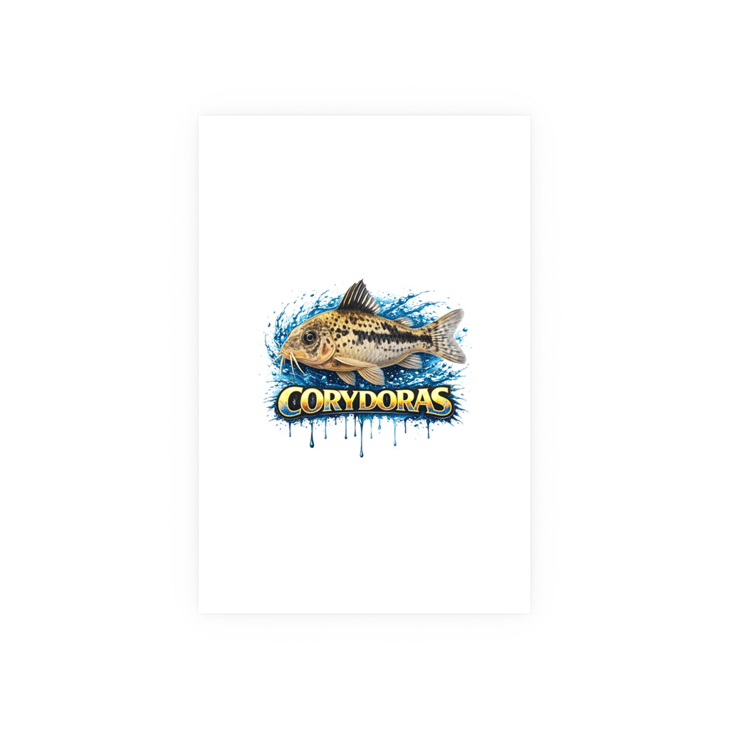 Corydoras Fish Poster — Decorative Aquarium Art Print (Satin/Matte)