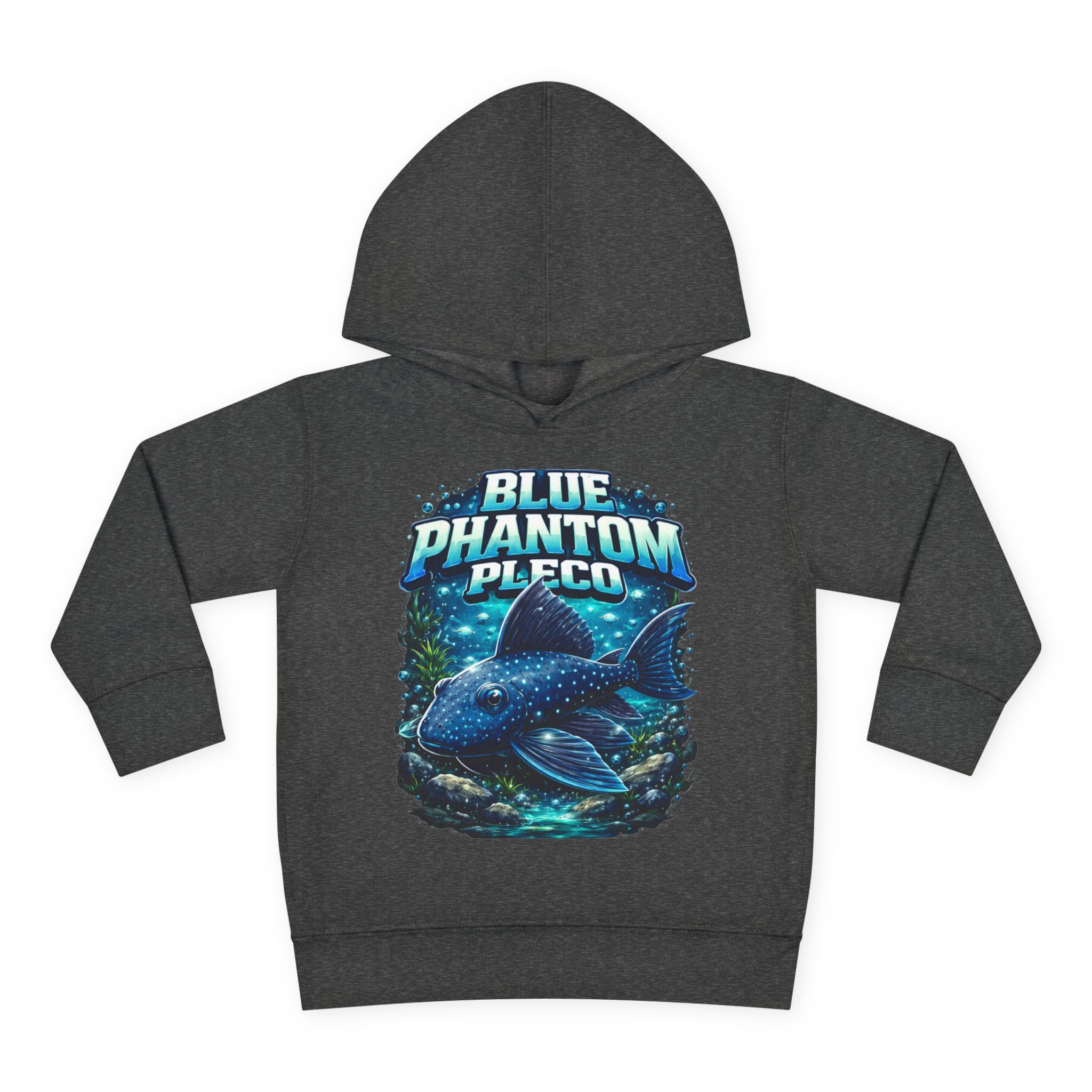 Toddler Hoodie — 'Blue Phantom Pleco' Cute Aquarium Fish Pullover
