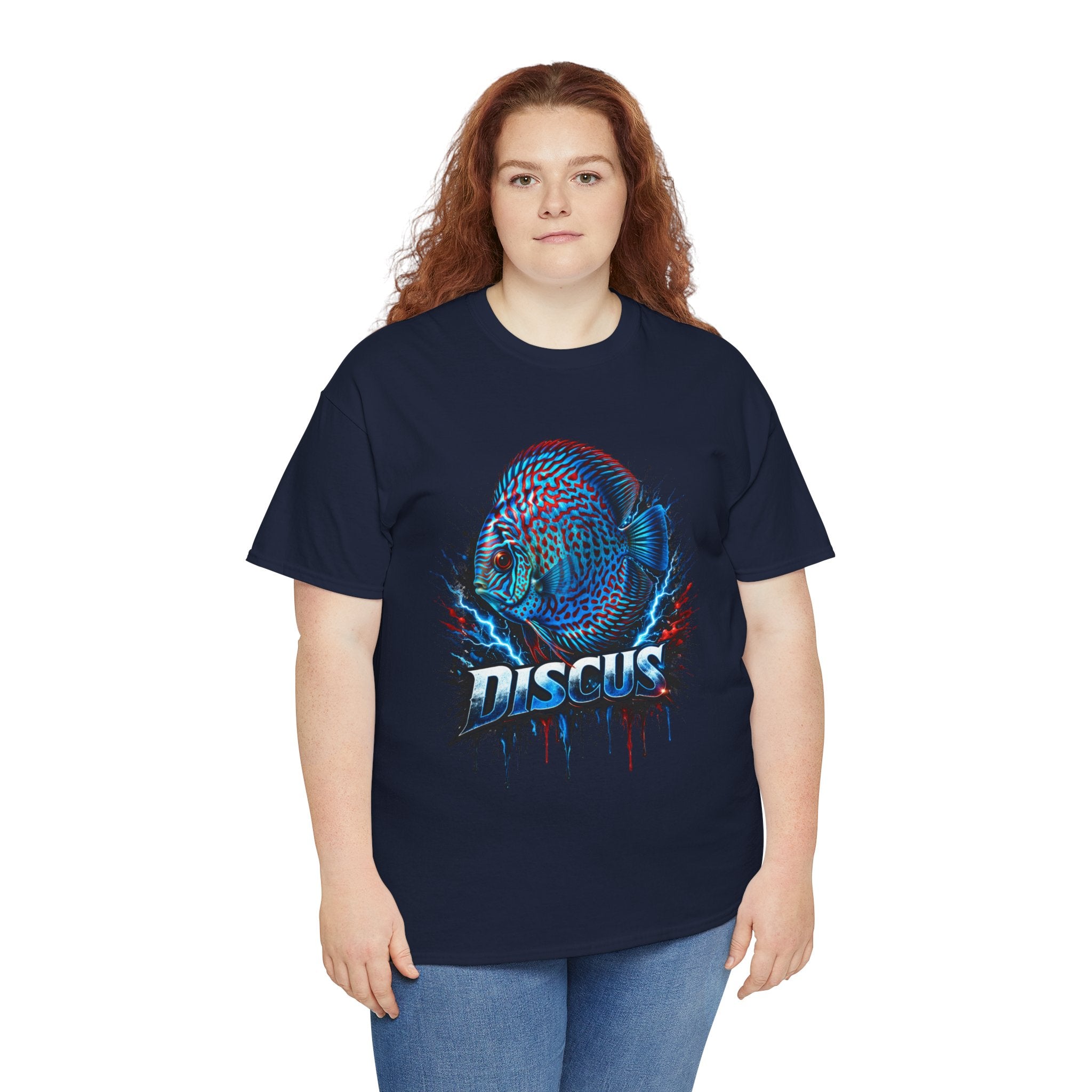 Discus Fish Graphic Tee - Vibrant Aquarium Fish Shirt