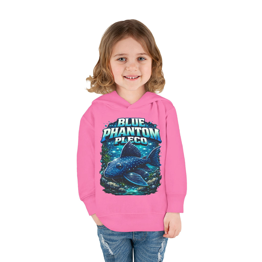 Toddler Hoodie — 'Blue Phantom Pleco' Cute Aquarium Fish Pullover