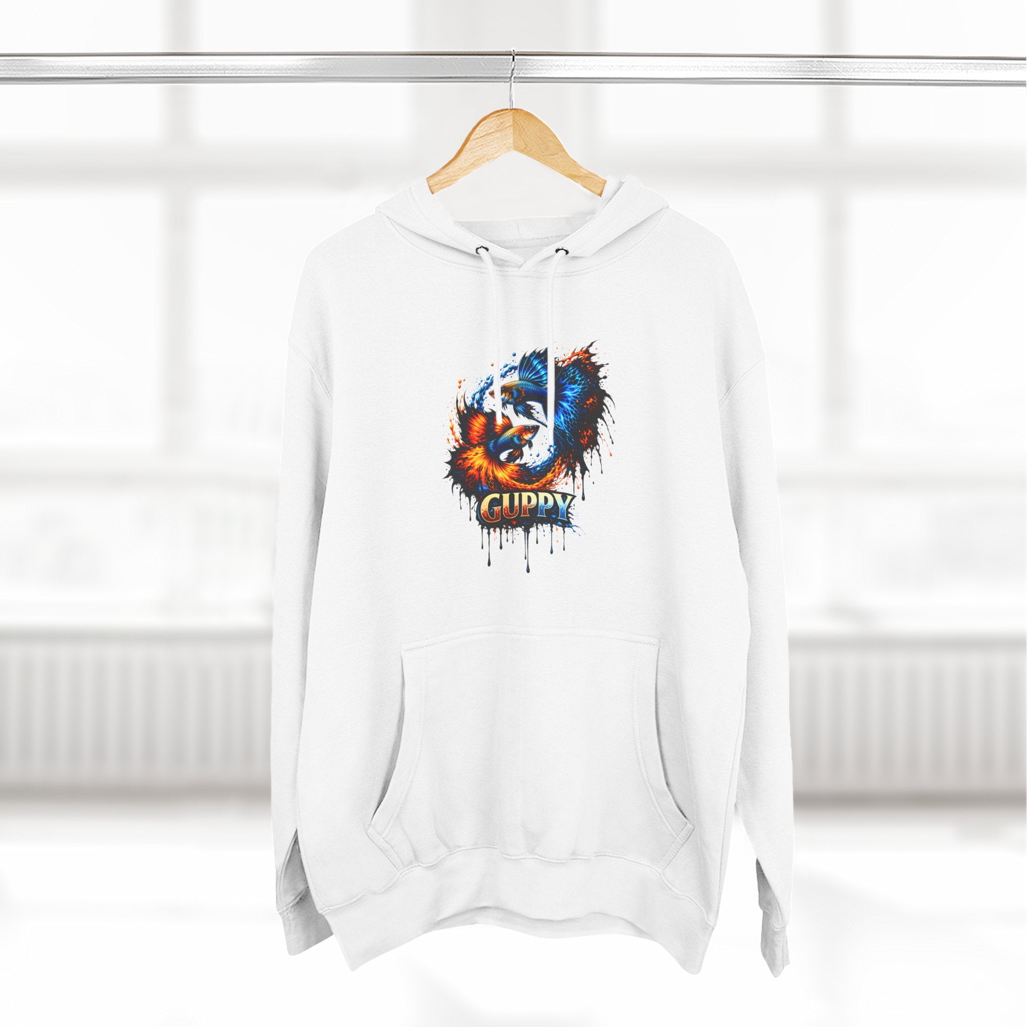Fire & Ice Guppy – Premium Three-Panel Fleece Hoodie