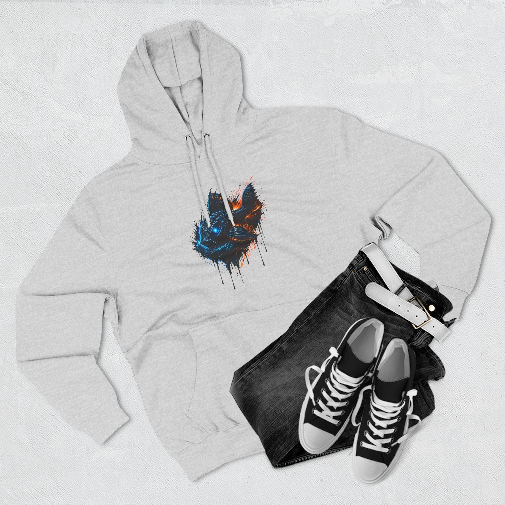 Armored Pleco L-185 – Premium Fleece Hooded Sweatshirt