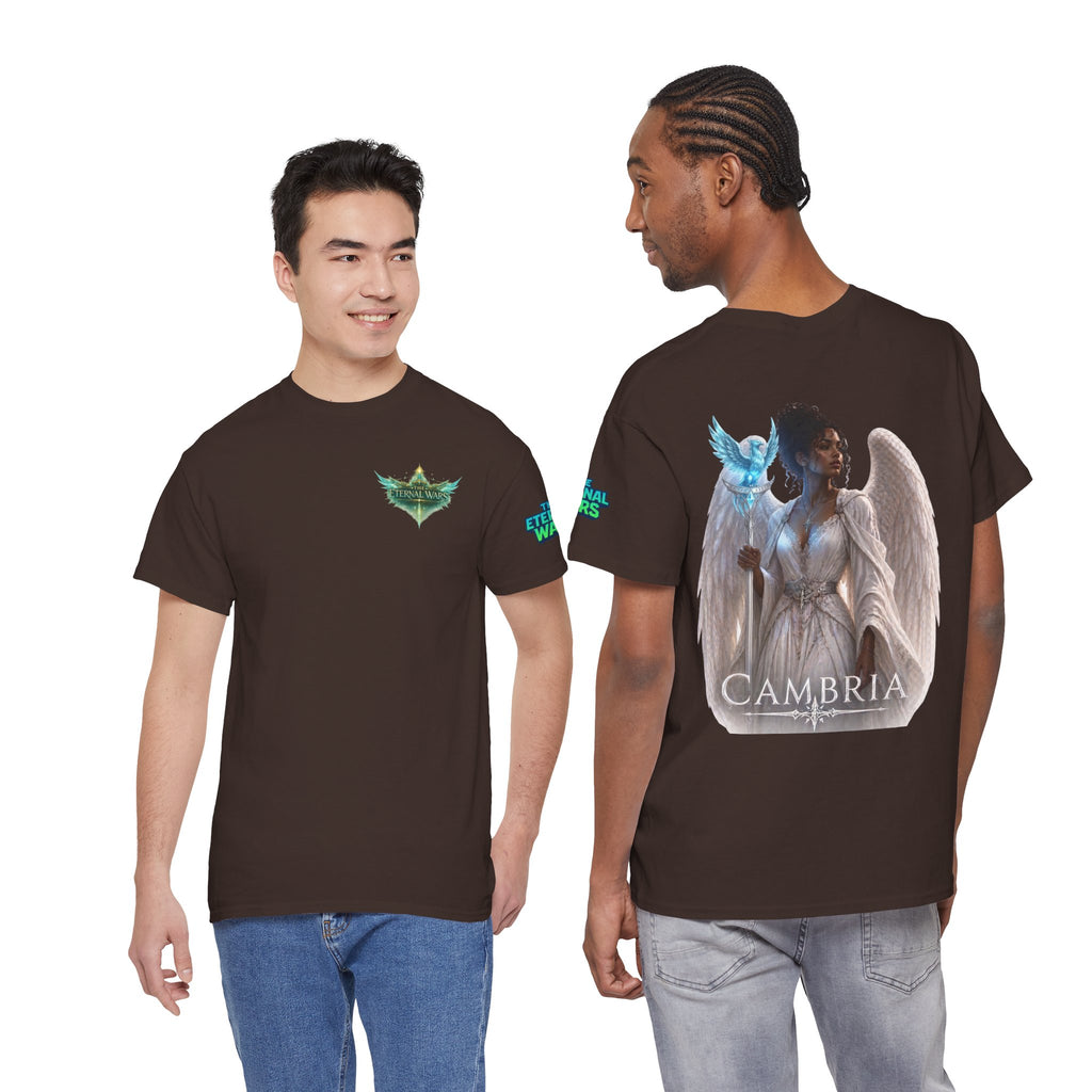 The Eternal Wars Graphic Tee – "Cambria" Winged Warrior Shirt