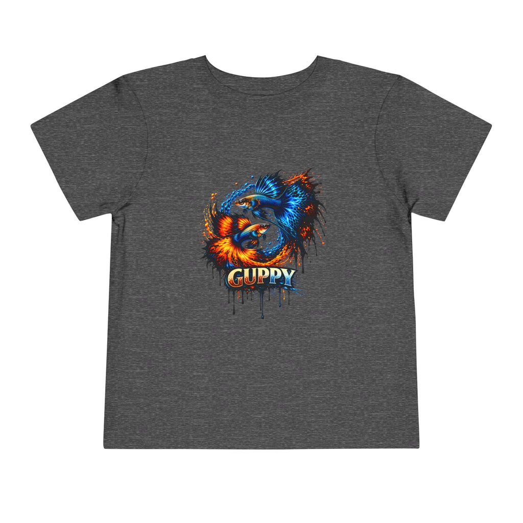Fire & Ice Guppy – Toddler "Neon Flare" Premium Tee