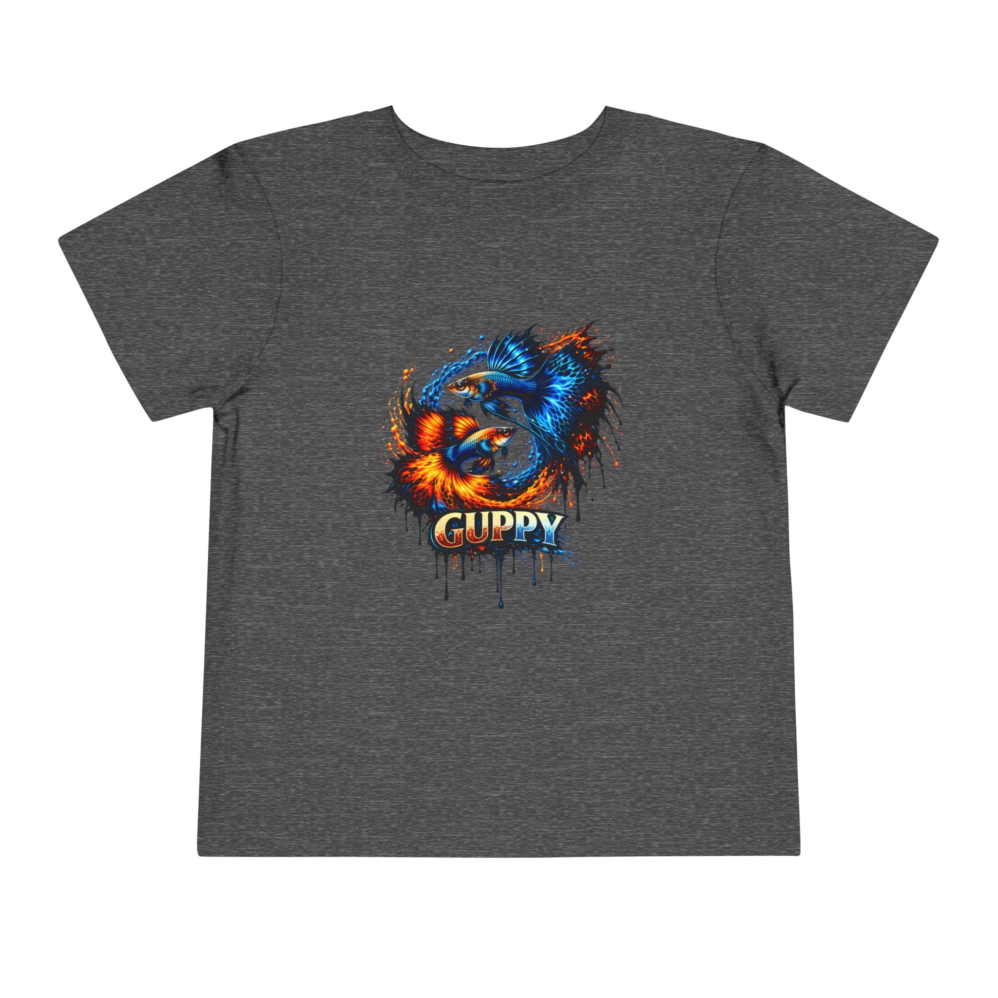 Fire & Ice Guppy – Toddler "Neon Flare" Premium Tee