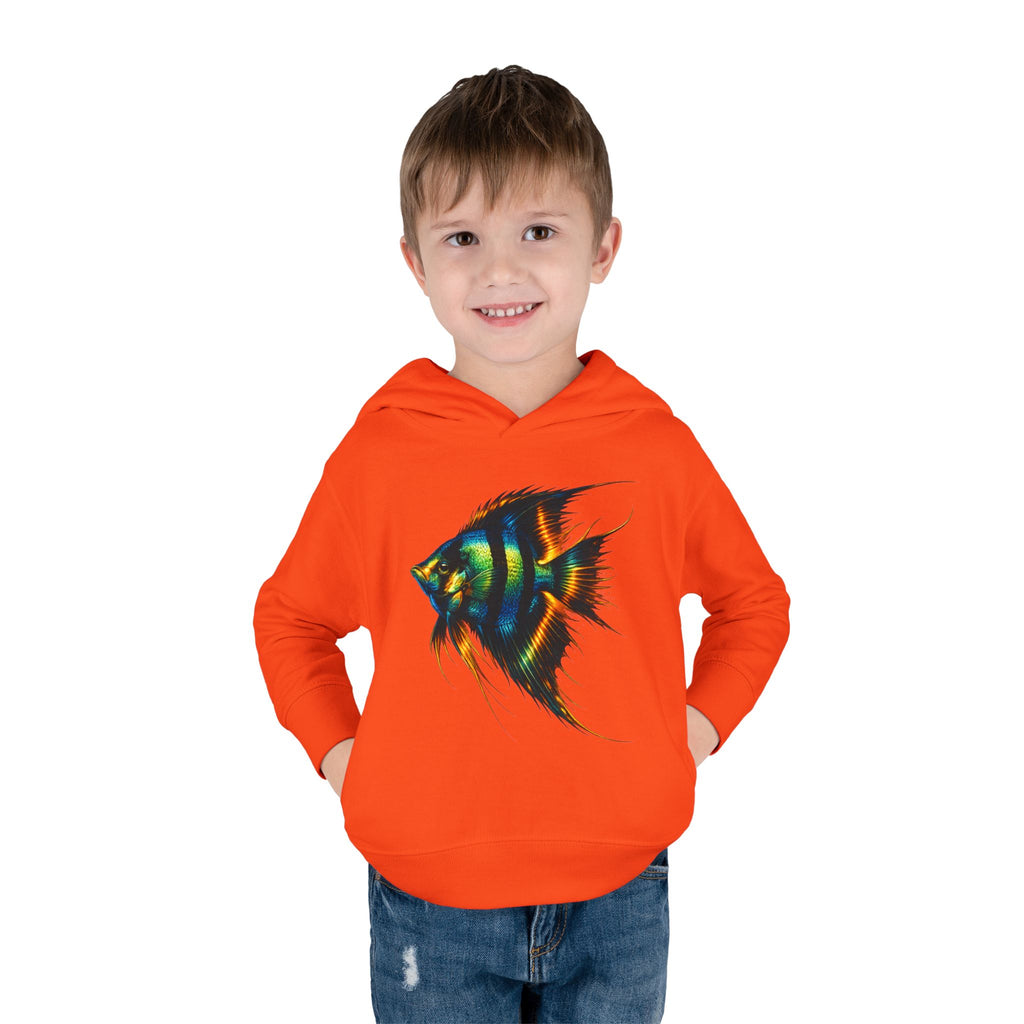 Toddler Hoodie with Colorful Angelfish Graphic
