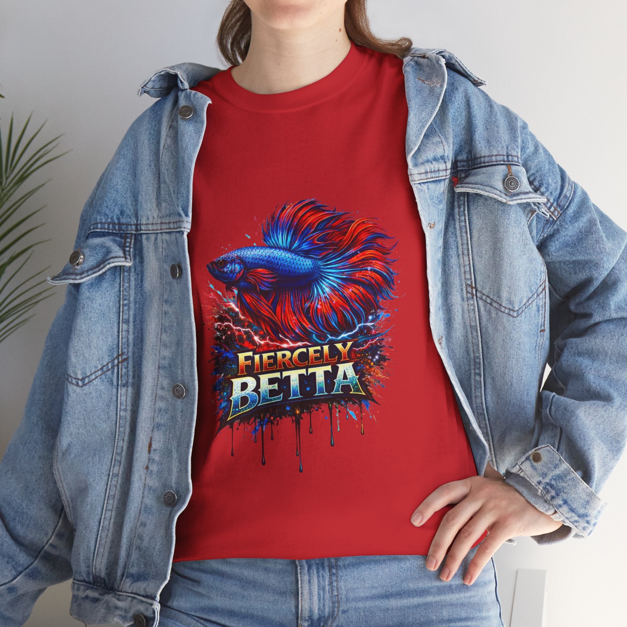 Betta Fish T-Shirt — Fiercely Betta Colorful Aquarium Fish Tee